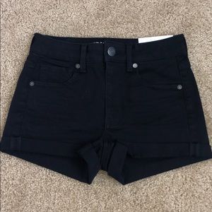 Hi-Rise Shortie Jean Shorts